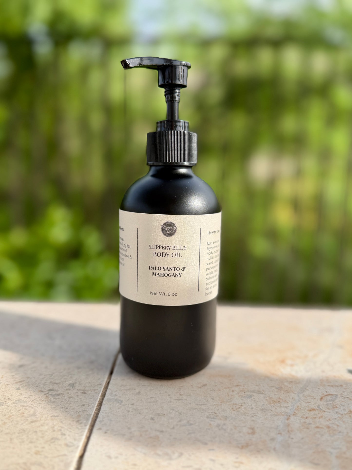 Slippery Bill’s Luxurious Body Oil – Palo Santo & Mahogany