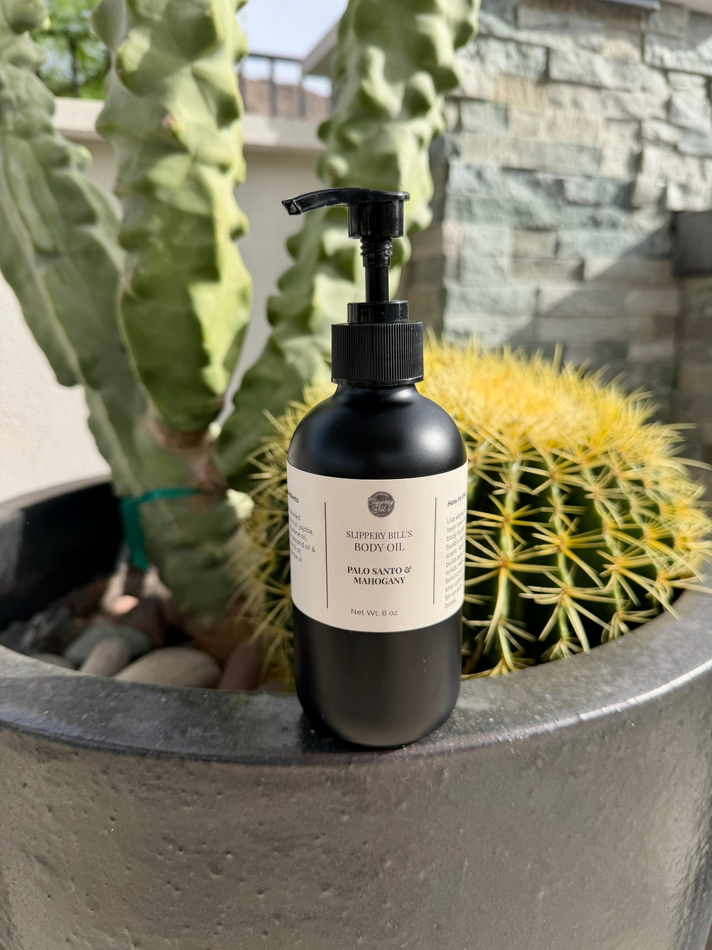 Slippery Bill’s Luxurious Body Oil – Palo Santo & Mahogany